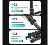 Aumotop Supporto per Luce Video Regolabile in Lega di Alluminio per Luce Anulare a LED Comoda Manopola di Regolazione 252 Cm/99 Pollici Riprese Fotografiche (Fibra di carbonio)