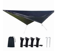 Aumotop Tendalino Parasole per Esterni Impermeabile e Resistente Agli Strappi per Campeggio, Giardino Sulla Spiaggia, Deposito Portatile il Tempo Libero, Tessuto Oxford 210D, 3,2 * 2,5 M, (Nera)