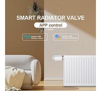 Aumotop Termostato per il Riscaldamento Domestico con Programmazione Settimanale, modalità Automatica/manuale/vacanza, Compatibile con Valvola RAVL/RAV/RA, Adatto per Intervallo di Temperatura da 5