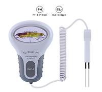 Aumotop Tester Digitale della qualità dell'Acqua per Piscine Spa, Misura con Precisione Il Livello di PH e Cloro, Design Portatile per Funzionamento Portatile