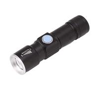 Aumotop Torcia Elettrica, Rilevatore di Luce Nera LED USB da 395 Nm per Rilevamento di Agenti Fluorescenti Identificazione della Giada per Campeggio, Casa, Ufficio