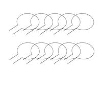 Aumotop Traliccio Circolare per Piante Rampicanti 10 Pezzi Piccoli Telai di Supporto per Interni Piante in Vaso Ferro Resistente 13,6x9,6 Pollici