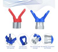 Aumotop Ugelli Reversibili per Spruzzatore Airless, Set di 6 Ugelli per Spruzzatore di Vernice, in Acciaio Inossidabile, la Manutenzione dei Pali delle Utenze