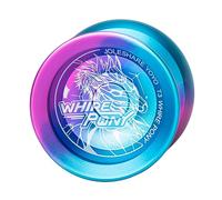 Aumotop Yo-Yo Professionale in Alluminio, Preciso e Competitivo, con Sfera in Metallo, per la Pratica Quotidiana o la Competizione con Corde e Guanto (Fantasia)