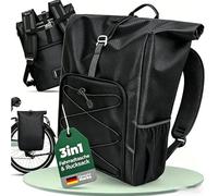 AUMTISC Borsa da bicicletta per portapacchi da uomo e da donna, 100% impermeabile e riflettente, borsa da bicicletta, zaino con chiusura lampo, senza PVC
