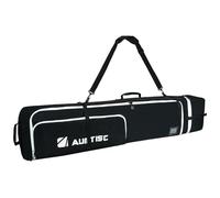 AUMTISC Borsa da snowboard imbottita per snowboard, robusta borsa da sci con fodera interna impermeabile, spallacci regolabili, adatta per snowboard da 155 a 180 cm, nero/blu