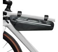 AUMTISC Borsa per bicicletta con chiusura in , nero, nylon, universale, 30 x 8 x 18 cm, impermeabile, 2,5 litri