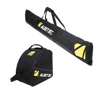 AUMTISC Borsa per Kit da Sci - Borsa per Scarponi Combinata e Imbottita per 1 Paio di Scarponi - Borsa da Sci Regolabile Fino a 200 cm(Giallo,imbottito-3mm)