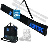 AUMTISC Sacca Portasci E Barca Combinate E Imbottite per 1 Paio di Scarponi con Lunghezza Regolabile Fino A 200 Cm