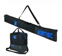 AUMTISC Sacca Portasci E Sacca Barca Combinate E Imbottite per 1 Paio di Scarponi Sacca Portasci con Lunghezza Regolabile Fino A 200 Cm (Non Imbottito, Blu)