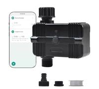 AUMTISC Timer per irrigazione tubo da giardino, timer per irrigatore, 1 uscita, timer automatico per rubinetto