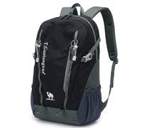 AUMTISC Zaino da trekking da 35 l, grande capacità, leggero, da escursionismo per uomo e donna, spallacci regolabili, Nero , 52x33x20 Centimeters, Casual