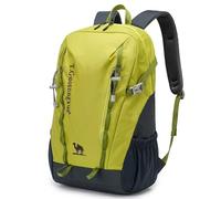 AUMTISC Zaino da trekking da 35 l, grande capacità, leggero, da escursionismo per uomo e donna, spallacci regolabili, verde, 52x33x20 Centimeters, Casual