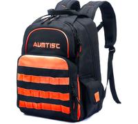 AUMTISC Zaino per attrezzi, borsa per attrezzi ad alte prestazioni, con polisacco, zaino industriale e da costruzione (Orange-55L)