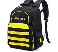 AUMTISC Zaino per attrezzi, borsa per attrezzi ad alte prestazioni, con polisacco, zaino industriale e da costruzione (Yellow-55L)