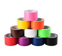 AUMUA Nastro Telato Colorato, 50 mm x 9,1 m, Nastro Adesivo Telato, Nastro Isolante, Nastro in Tessuto, Nastro Americano, Duct Tape per Riparazione, Mestiere, Decorare ed Educare, 10 Rotoli