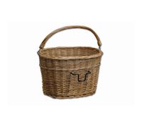 Aumüller Cestino Bicicletta Vimini Naturale per Supporto Klick-Fix -praktischer