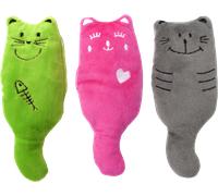 Aumüller Gioco per Gatti - Gatti Peluche, Set di 3 Pezzi - 1 set