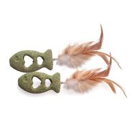 Aumüller Pesce con piume per gatti - 2 pz