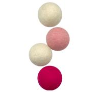 Aumüller Gioco per Gatti - Palline di Feltro di Lana Naturale, Set di 4 - 1 set