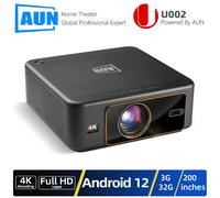 AUN U002 Proiettore Android LED 4K Videoproiettore Full HD 1080P WIFI Messa a fuoco automatica 3D MINI Home Theater Cinema Gioco Laser Smart TV