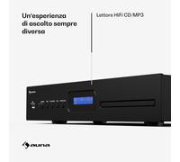 Auna Art22 - Lettore CD MP3 Boombox, radio DAB+/FM, lettore CD/MP3, diffusori da 3W