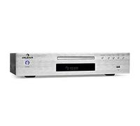 AUNA AV2-CD509 - Lettore CD HiFi, MP3, USB, CD Player, Uscita Ottica, Coassiale, RCA, Telecomando, Argento