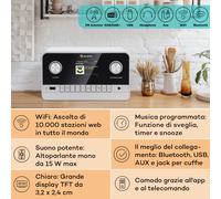Auna Connect 100 MKII radio Internet Mediaplayer Bluetooth DAB/DAB+ controllo app