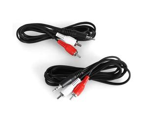 Auna Coppia Cavi jack RCA 3,5mm - 1,5 m