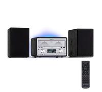 Elton - Impianto stereo, CD, BT, MP3, DAB+, FM, VU-Meter, luce ambiente