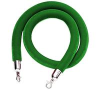 AUNANGLJSCS Barriere di Corda, Divisorio for Corda, Stanchion VIP for Hotel e teatri, Barriera di Controllo della Folla, for l'ospedale Banca, Facile da installare(Green,Length 1.7M/5.6Ft/67In)
