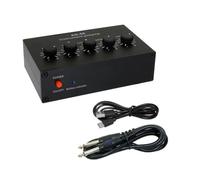 Aundhegrtt Amplificatore Nero LEDIndicatore Equalizzatore 4 Bande | Contenuto: preamplificatore, USB, audio; colore nero, corpo in metallo, autonomia prolungata.