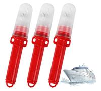 Aundhegrtt Fumogeni PortatileCompatto Illumina Dimensioni Rosso | compatto per kit di sicurezza, ogni razzo si adatta a zattere e barche; colore Rosso; materiale plastica.
