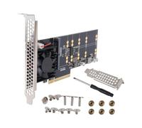 Aundhegrtt Scheda di Espansione PCIe 3.0 X8 NVMe M.2 Quad per DataCenter | Compatibilità universale: supporta SSD NVMe M.2 dimensioni 2230/2242/2260/2280/22110.