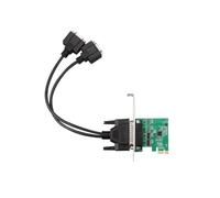 Aundhegrtt Scheda RS232 PCIe a 2 Porte Adattatore PCIE | Dimensione compatta e compatibilità estesa: //Debian e server OS per sistemi POS e scanner
