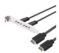 Aundhegrtt USB 3.2 Key-A a Doppio Type-C Femmina per Schede Madre | Connettività affidabile per estensioni della scheda madre del case, doppia porta Type-C, corpo in plastica/metallo.