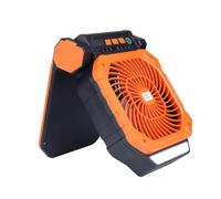 Aundhegrtt Ventilatore Portatile Batteria Ricaricabile Integrata Timer USB | Funzione solare efficiente per e trekking, 10 W pannello, energia versatile, controllo timer.