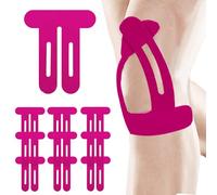 AUNGCSHE 10 Stück PreCut Nastro Kinesio Tape, Elastico Impermeabile Taping Kinesiologico, Tape Kinesiologico Adatto per Sport ad Alta Intensità Come Calcio, Basket, Nuoto, Ecc (Rosso Rosa)