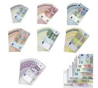 AUNGCSHE 350 PCS Soldi Finti per Bambini, 5/10/20/50/100/200/500, 7 Banconote di Diversi Tagli per l'apprendimento, Il Gioco di Ruolo e i Giochi