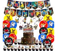 AUNGKWANG 48 Pezzi Decorazione di Compleanno 99 Nights in the Forest, Topper per Cupcake, 99 Nächte im Wald Decorazione per Feste, Atmosfera Festiva, Banner Decorazioni, Accessorio