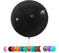 AUNGKWANG Palloncini Giganti per Feste, 6 Pezzi Grande Pallone in Lattice, 90 cm Gigante Palloncini Nero per Feste, Compleanni, Matrimoni, Battesimi, Lauree, Natale, Carnevale, Celebrazioni