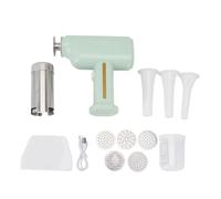 AUNMAS 5 In 1 Macchina per Pasta Fatta In Casa a Cordone, Produttore di Pasta Elettrica Portatile Ricaricabile USB per il Negozio di Salsicce per Home