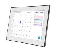 AUNMAS Calendario Digitale, Pianificatore Elettronico da Parete da 10,1 Pollici con Touch Screen Cornice Intelligente Dashboard Grafico dei Lavori Domestici per gli Orari (Spina europea)