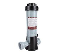 AUNMAS Cloratore Automatico per Piscine Alimentatore Automatico di Cloro Dispenser di Cloro in con Controllo della Portata per Piscine Fuori Terra e Interrate
