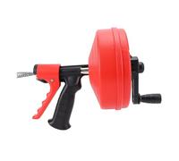 AUNMAS Coclea di Drenaggio in Acciaio Resistente da 65 Mm, Funzionamento Manuale/trapano, Serpente Idraulico, Adatto per Tubi da 50-75 Mm, Disintasatore con Fogna per Lavello da del (5m Primavera)