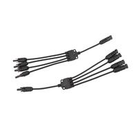 AUNMAS Connettori Solari, Cavo Adattatore Parallelo Ramo a Y in Materiale PPO per Pannello Solare, Facile da Installare con capacità di Corrente Elevata, Ideale per Sistemi di Generazione di Energia