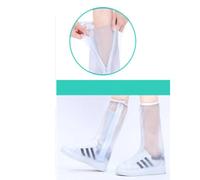 AUNMAS Copertura per Scarpe Alta Impermeabile Antiskid L'usura Protettore di Scarpe da Pioggia Resistente Ai Giardini degli Uffici delle Scuole PVC (L)