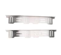 AUNMAS Copri Fessure per Fornelli, 4 Pezzi in Acciaio Inox, Regolabili, Resistenti Al Calore, da 35 a 70 Cm, per Coprire Fessure Inferiori a 20 Mm, Sigillare le Fessure tra Piano (SILVER)