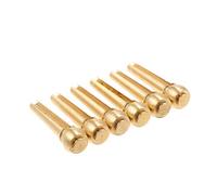 AUNMAS Corde per Chitarra in Ottone da 6 Pezzi Perni a Ponte a Cono Fissi, Materiale in Rame per un Tono Migliorato, Ideali per Chitarre Acustiche