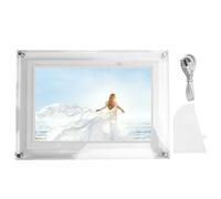 AUNMAS Cornice Digitale WiFi, Cornice per Foto Smart con Touchscreen HD da 10,1 Pollici 1280x800 con Spazio di Archiviazione da 32 GB, per Telefono Soggiorno Camera da Letto Ufficio